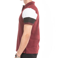 Load image into Gallery viewer, The Signature Cut &amp; Sew Polo - Maroon/White