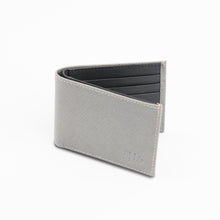 Load image into Gallery viewer, Grey Saffiano Leather Wallet