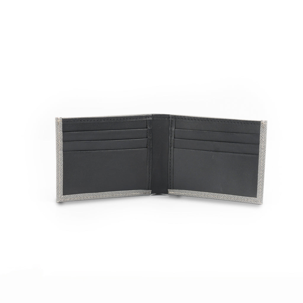 Grey Saffiano Leather Wallet