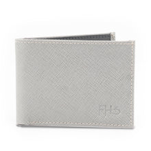 Load image into Gallery viewer, Grey Saffiano Leather Wallet