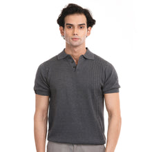 Load image into Gallery viewer, Modus Knitted Polo - Charcoal