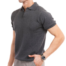 Load image into Gallery viewer, Modus Knitted Polo - Charcoal