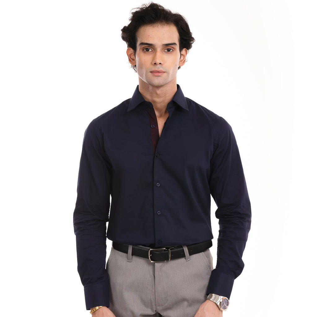 The Signature Navy Formal Shirt