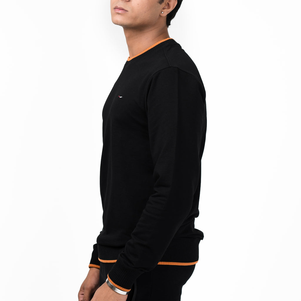 Pullover Sweatshirt-Black