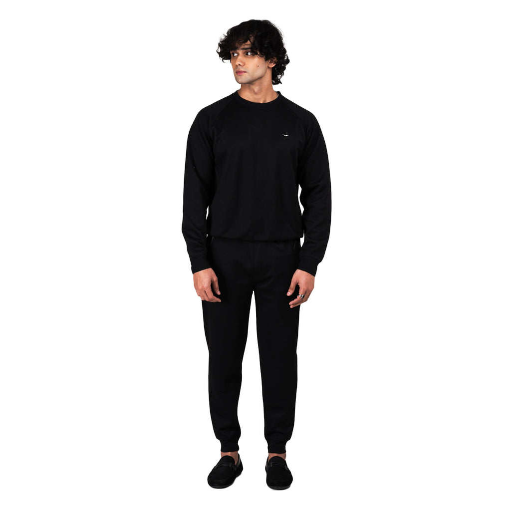 Pique Jogger Pants - Black