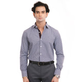Checkered Gingham Formal Shirt - Black/White