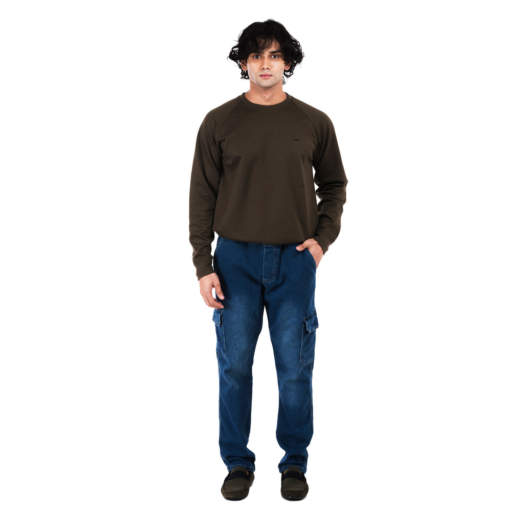 Denim Jogger Pants - Dark Blue