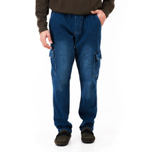 Load image into Gallery viewer, Denim Jogger Pants - Dark Blue