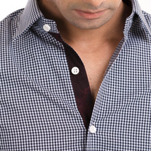 Load image into Gallery viewer, Checkered Gingham Formal Shirt - Black/White