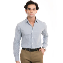 Load image into Gallery viewer, Micro-Checkered Formal Shirt - Grey/White