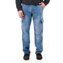 Load image into Gallery viewer, Denim Jogger Pants - Blue