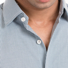 Load image into Gallery viewer, Micro-Checkered Formal Shirt - Grey/White