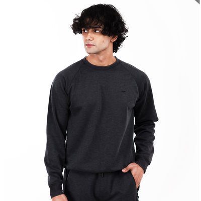 Pique Sweatshirt - Charcoal