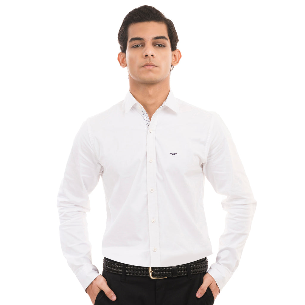 White Essential Casual Shirt
