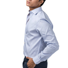 Load image into Gallery viewer, Cut Cuffed Blue Formal Shirt