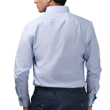Load image into Gallery viewer, Cut Cuffed Blue Formal Shirt