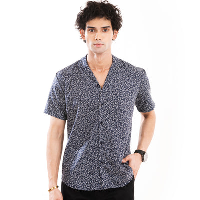 Azure Bloom Hawaiian Shirt