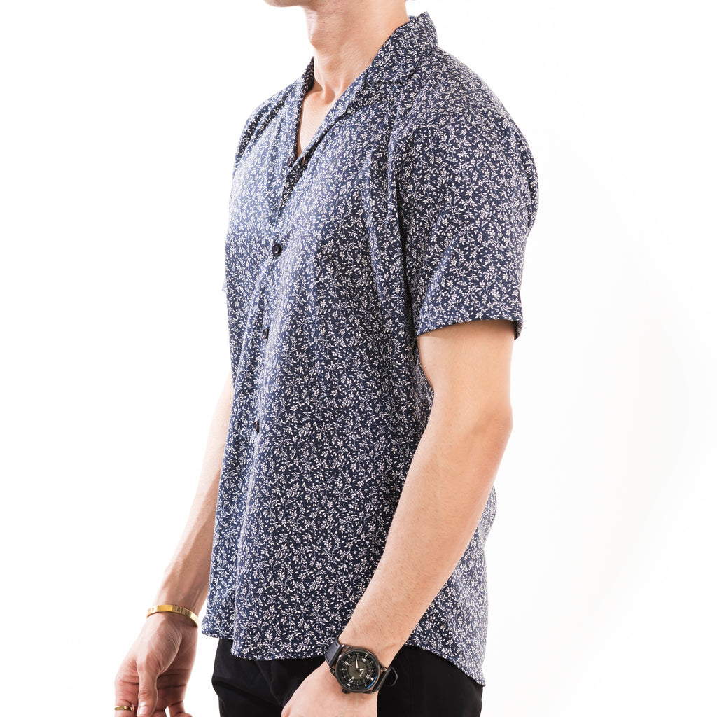 Azure Bloom Hawaiian Shirt