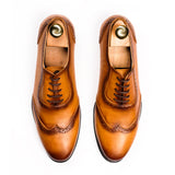 Patina Brogue Oxfords - Tan
