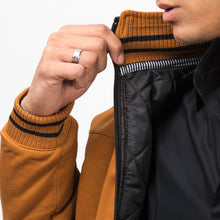 Load image into Gallery viewer, Contrast Ribbed Jacket-Mustard