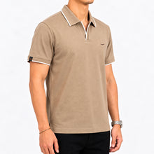 Load image into Gallery viewer, Jacquard Collar Polo - Fawn