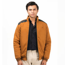 Load image into Gallery viewer, Contrast Ribbed Jacket-Mustard