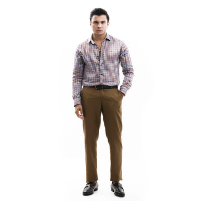 FSYSM Autumn Men Solid Color Casual Pants Men Straight Slight Elastic Ankle- Length Formal Trousers Men (Color : A, Size : 30 Code) : :  Clothing, Shoes & Accessories