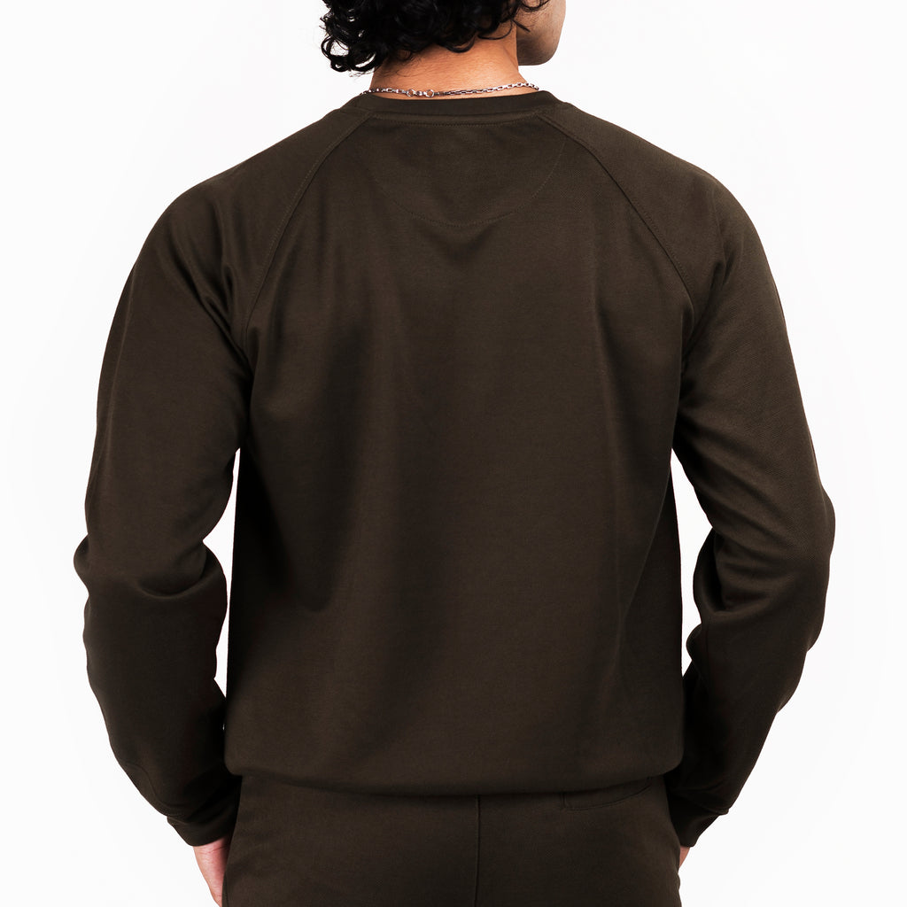 Pique Sweatshirt - Olive