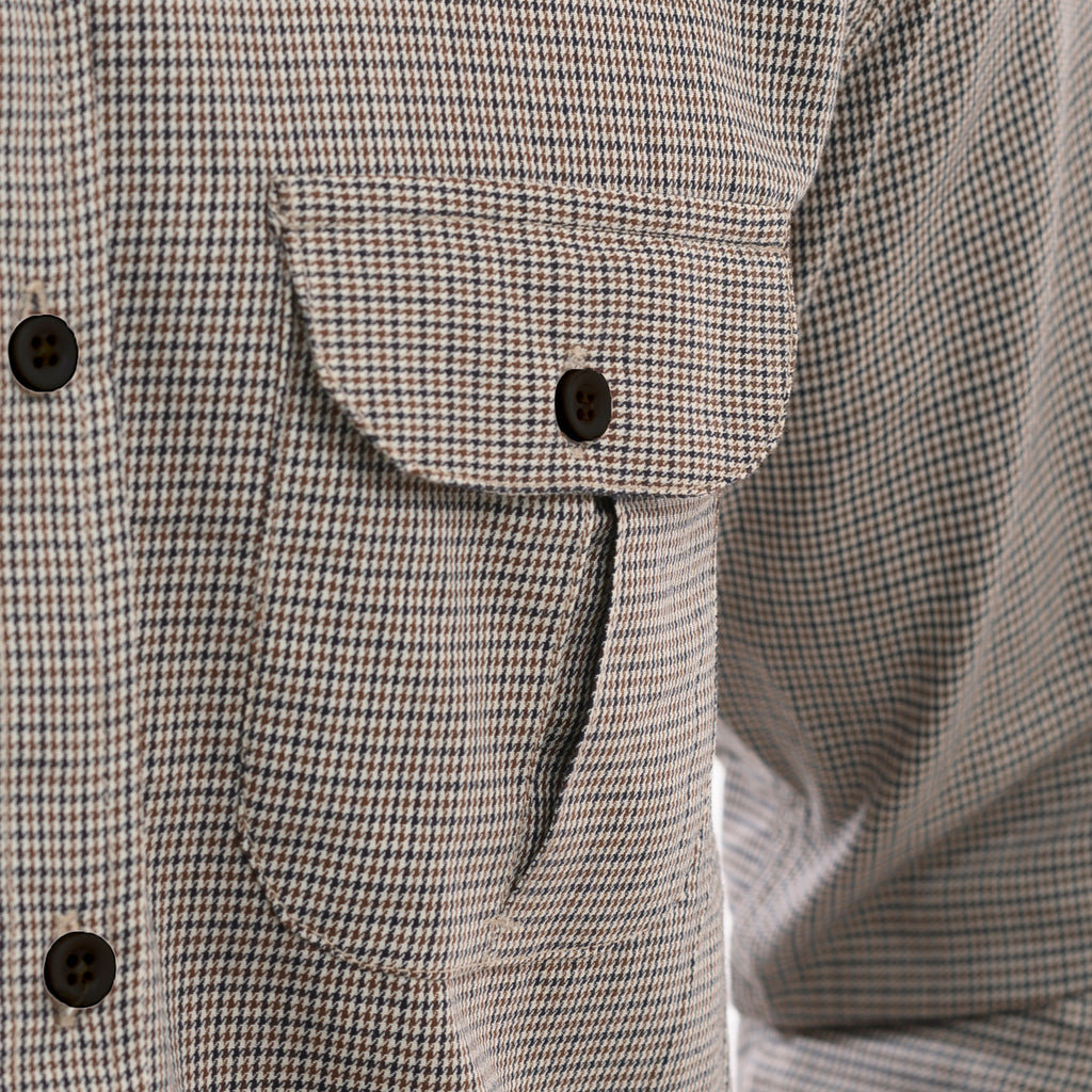 Brown Checkered Casual Shirt