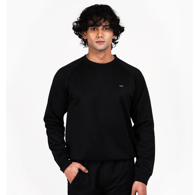 Pique Sweatshirt - Black
