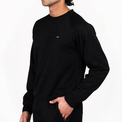 Pique Sweatshirt - Black