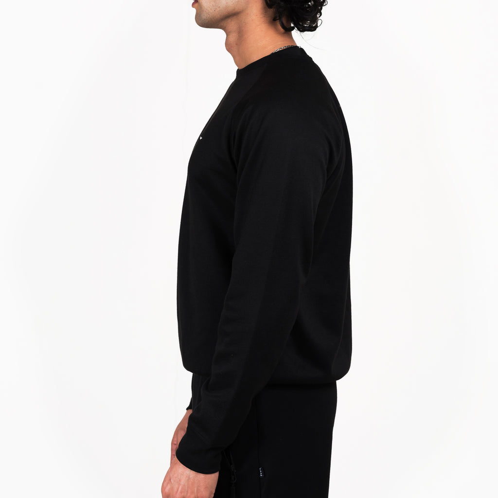 Pique Sweatshirt - Black