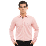 Subtle Orange Checkered Casual Shirt