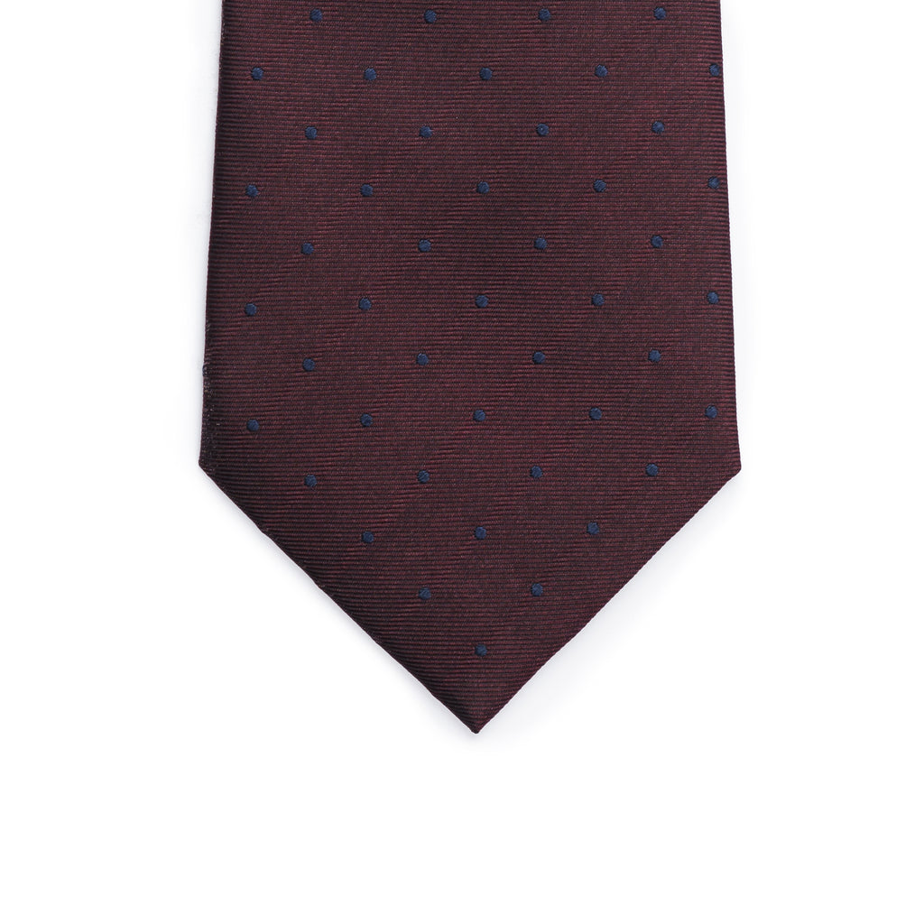 Classic Maroon Dotted Tie