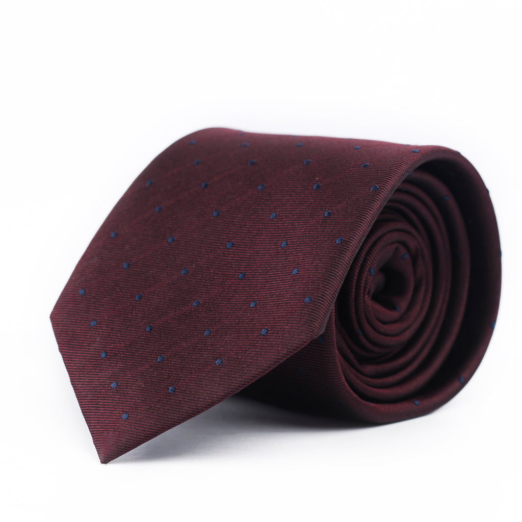 Classic Maroon Dotted Tie