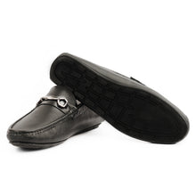 Load image into Gallery viewer, Modern Buckled  Moccasins-Black