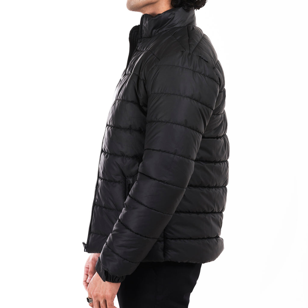 Men's Essential Puffer Jacket-Black