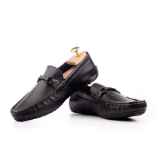 Load image into Gallery viewer, Prime Buffalo Leather Moccasins - Black
