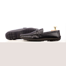 Load image into Gallery viewer, Prime Buffalo Leather Moccasins - Black