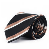Brown Striped Tie