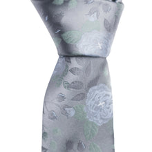 Load image into Gallery viewer, Grey Floral Tie