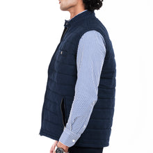 Load image into Gallery viewer, Sleek Gilet Sleeveless Jacket - Navy