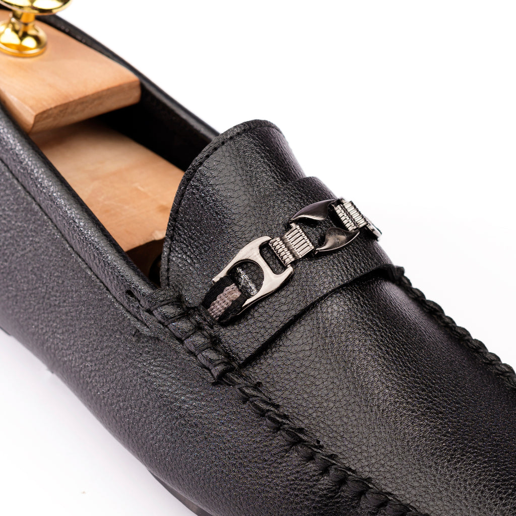 Sleek Urban Moccasins - Black