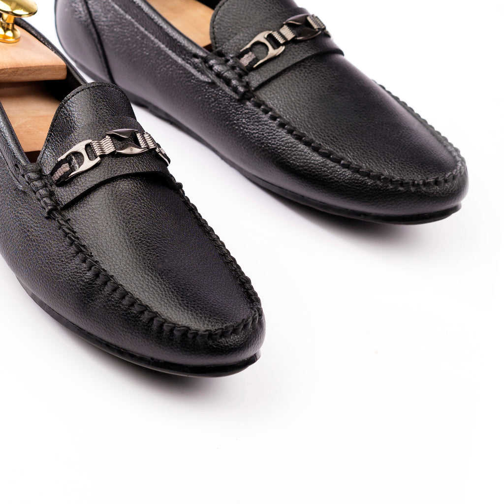 Sleek Urban Moccasins - Black