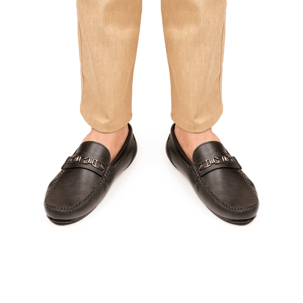 Sleek Urban Moccasins - Black