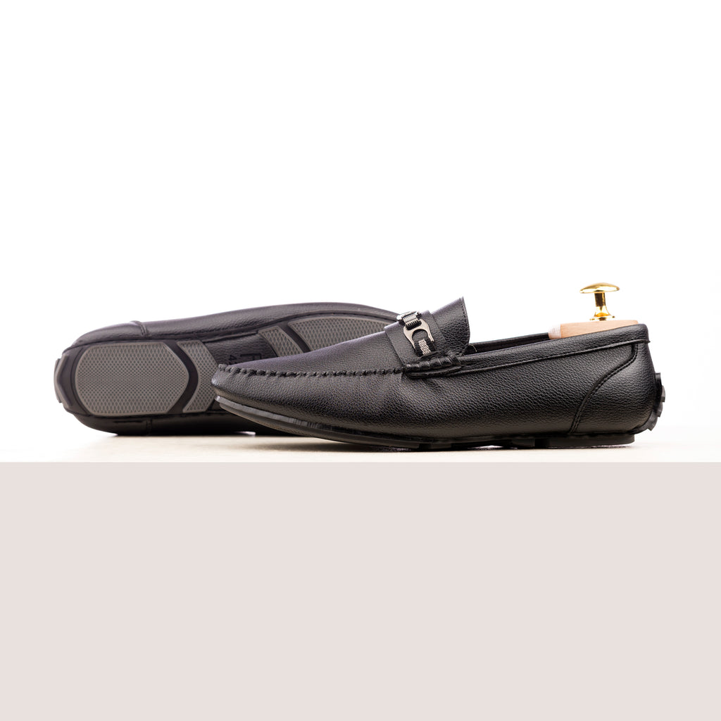 Sleek Urban Moccasins - Black