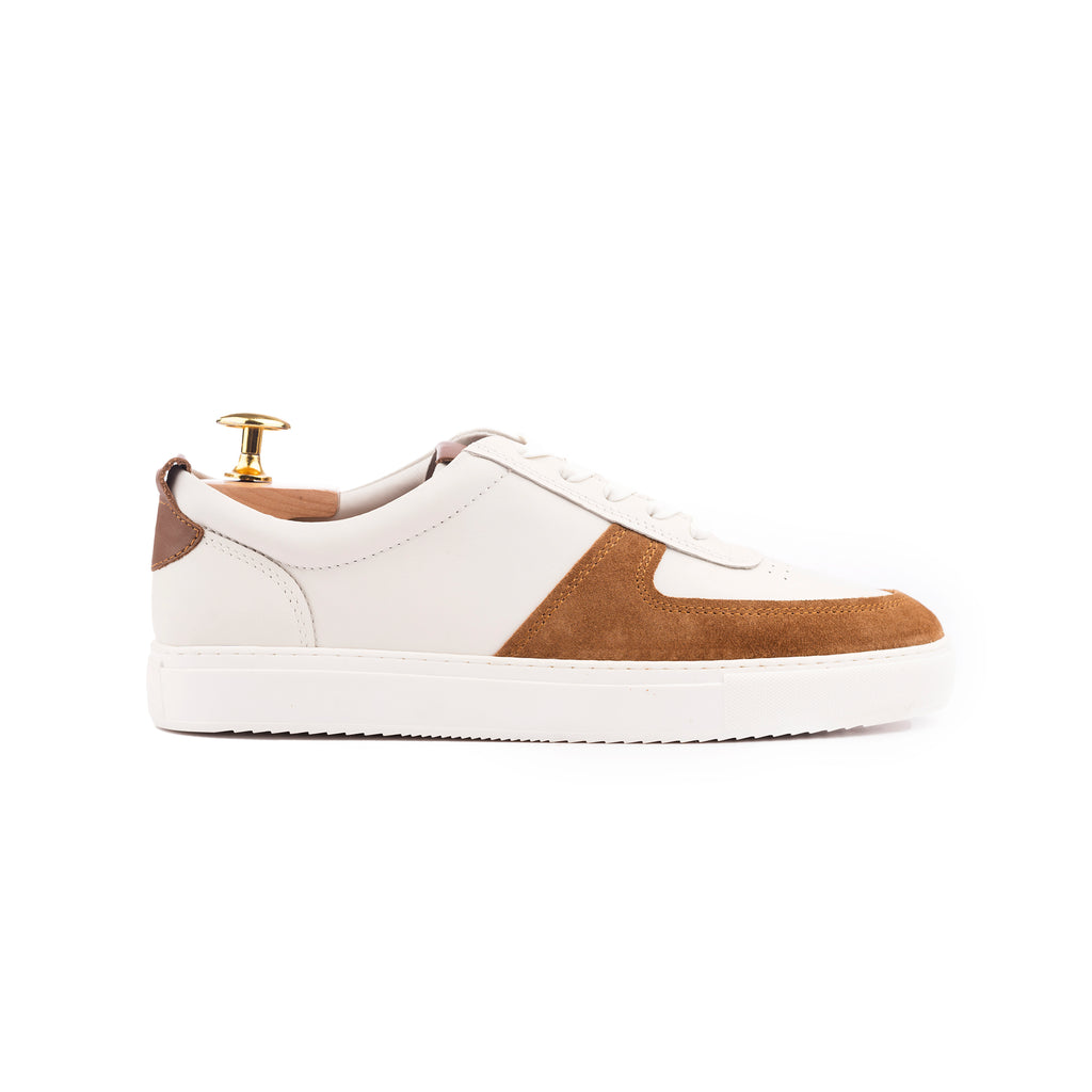Modern Comfort Sneakers - Tan/White