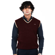 Load image into Gallery viewer, V-Neck Sleeveless Sweater-Maroon