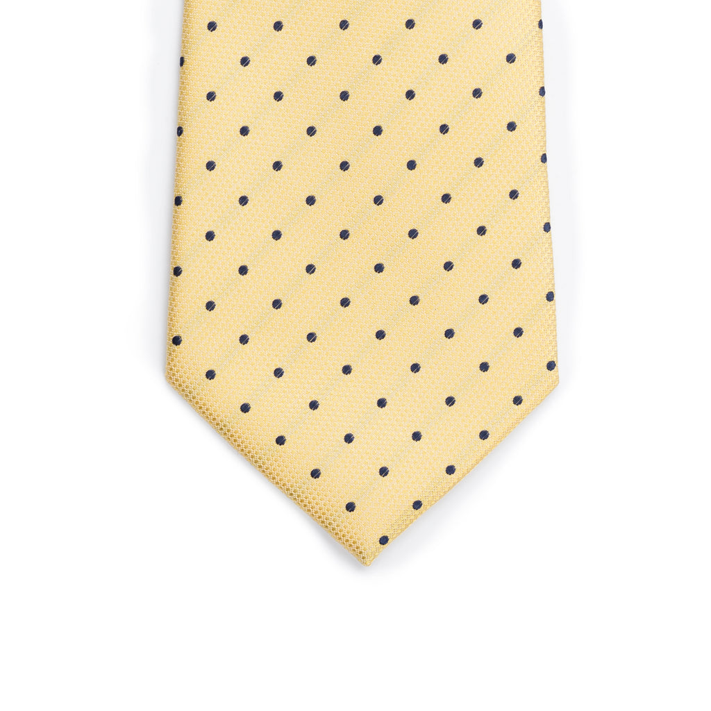 Yellow Dot Patterned Tie