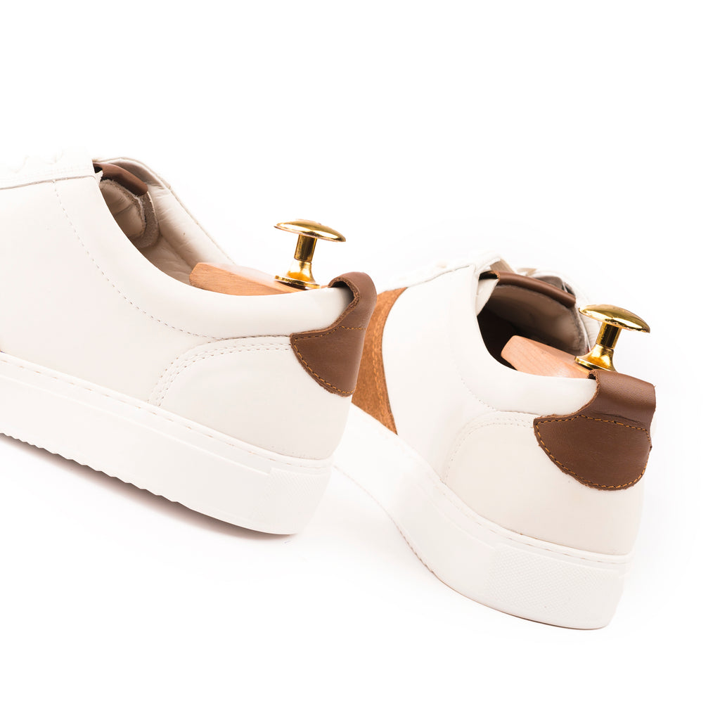 Modern Comfort Sneakers - Tan/White